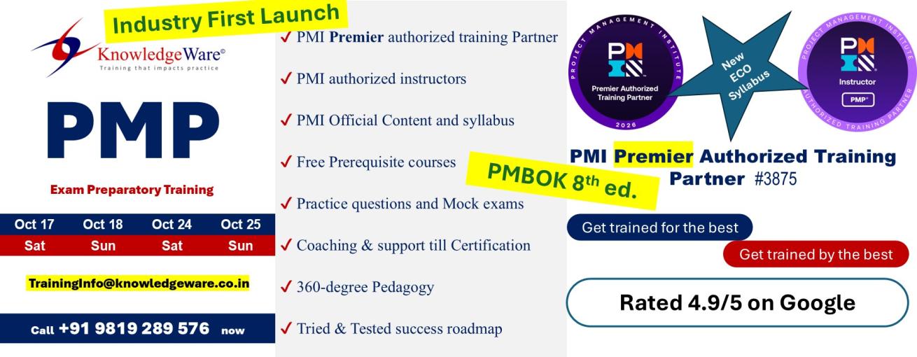 PMP October 2026 Training Program